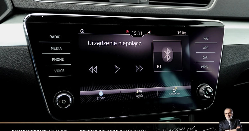 Skoda Superb cena 78899 przebieg: 166077, rok produkcji 2019 z Parczew małe 596
